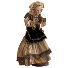 Rare 18th Century Neapolitan Nativity Figure – Woman in Traditional Dress