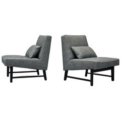 Paire de chaises pantoufles par Edward Wormley pour Dunbar
