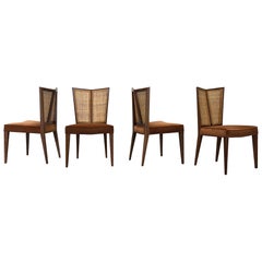 Four V-back Dining Chairs by Michael Taylor for Baker
