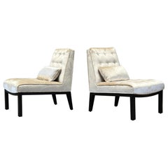 Paire de chaises pantoufles par Edward Wormley pour Dunbar
