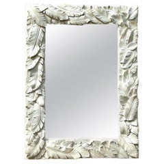 Vintage Coastal Palm Leaf Mirror