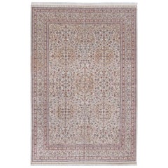 Tapis en soie Sino Hereke d'une extrême finesse