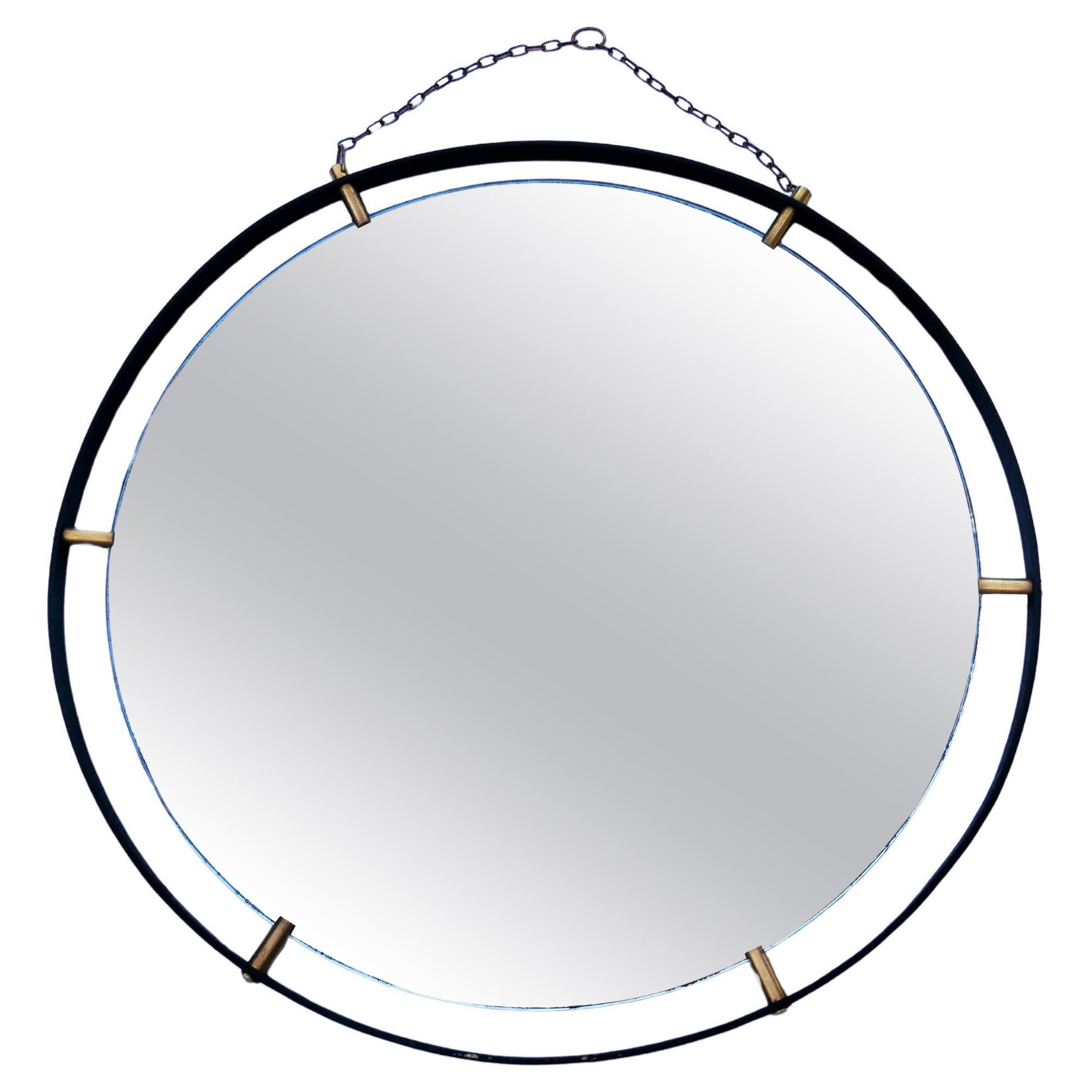 Miroir rond attribué à Santambrogio et De Berti