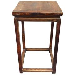 19th Century Ming Style Walnut Pedestal Table