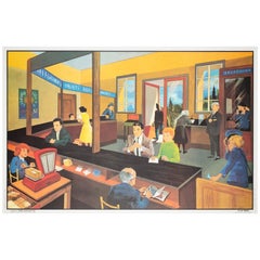 PÓSTER EDUCATIVO FRANCÉS DE DOBLE CARA OGE HACHETTE 1960 - NºS 8 Y 21
