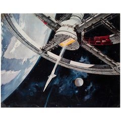 2001 A Space Odyssey Space Station Italienisches illustriertes Stillleben in Übergröße, Bob McCa