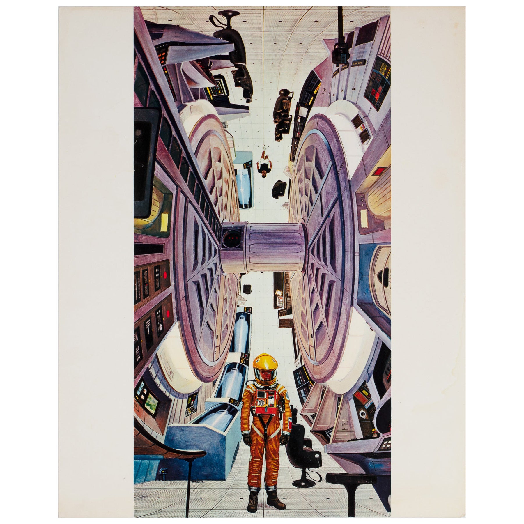 2001 A Space Odyssey Space Station Interior Italian Oversized Still, Bob McCall