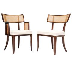 Set of up to 12 Magnificent Edward Wormley Dining Chairs for Dunbar