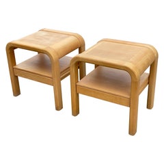 Brutalist 1990´s Night stands from Dansh designer Villy Nørgaard, modern simple.