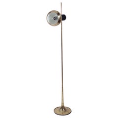 1960 Goffredo Reggiani Space Age Italienisches Design Magnetische Stehlampe aus Goldmessing