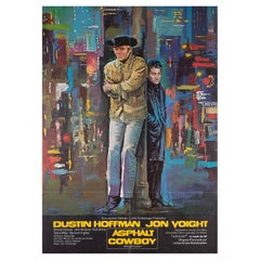 MIDNIGHT COWBOY R1982 Deutsches A1 Filmplakat, MIDNIGHT