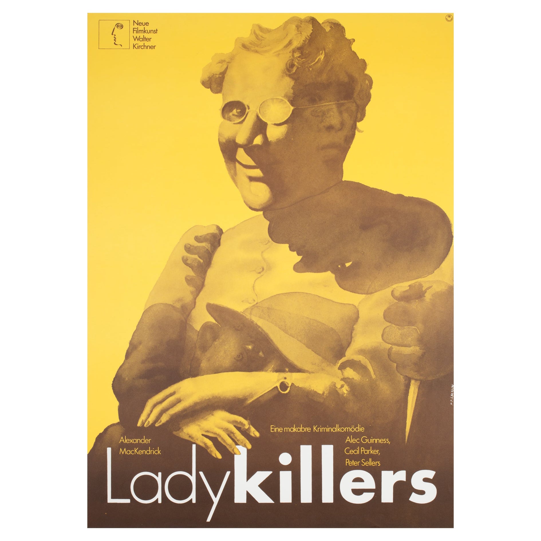 Poster del film The Ladykillers R1972 tedesco A1, Hans Hillmann