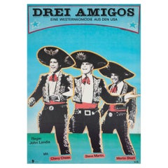 Tres Amigos 1990 Cartel de cine de Alemania Oriental, Dedo