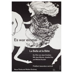 La Belle et la Bete c1960s German A1 Film Poster, Isolde Baumgart