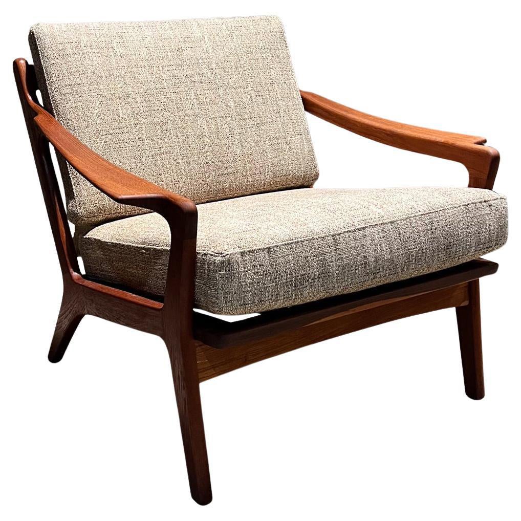 60s Arne Wahl Iversen Teak Armchair Lounge restored Scandinavian Modern