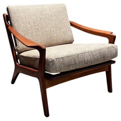 60s Arne Wahl Iversen Teak Armchair Lounge restored Scandinavian Modern