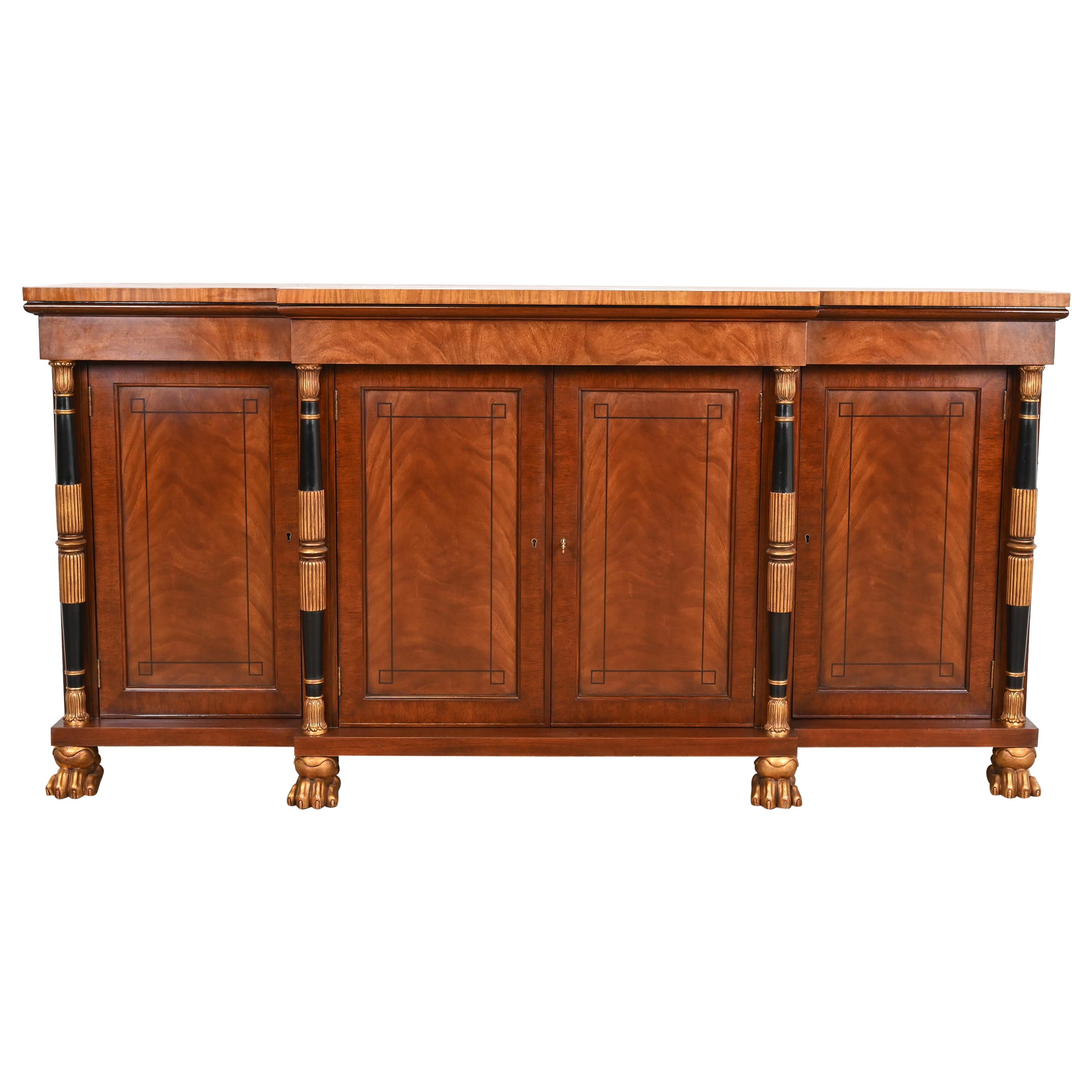 Aparador o mueble bar Baker Furniture French Empire Flame Caoba
