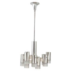 "Modernist" Chandelier attr. to Gaetano Sciolari, 1970s