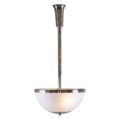 Adolf Loos Vienna Secession/ Jugendstil Ceiling-Lamp with Opal Glass, Re-Edition