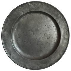 Very Large Pewter Charger, John Trapp of London, circa 1730