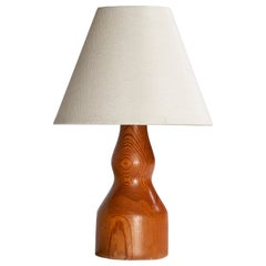 Designer suédois, lampe de bureau, pin, Suède, 1962