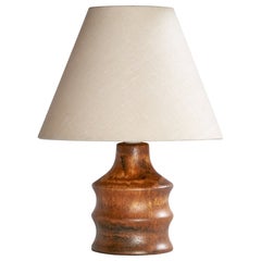 Bruno Karlsson, Table Lamp, Stoneware, Sweden, 1960s