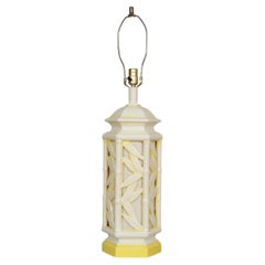 Ceramic Faux Bamboo Table Lamp