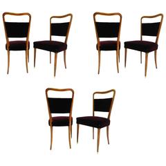 Set of Six Beautiful Italian, 1950 Chairs