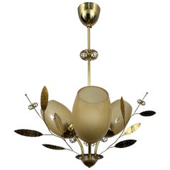 Beautiful Chandelier / Pendant Ceiling Light by Itsu, Finland, 1950s