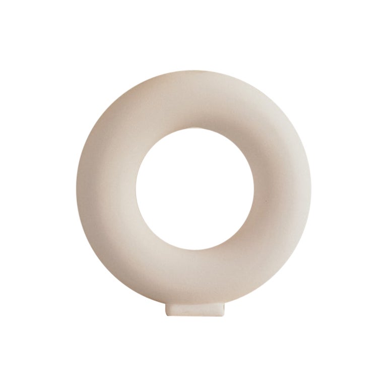 Vase en céramique blanc mat non émaillé fait à la main - Vacuum