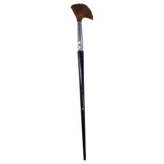 1980 Giant Advertising Vintage Wood Black Paintbrush