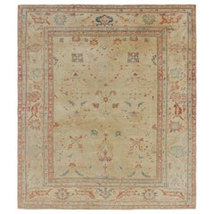 Rug & Kilim’s Sultanabad Style Rug in Cream with Floral Patterns