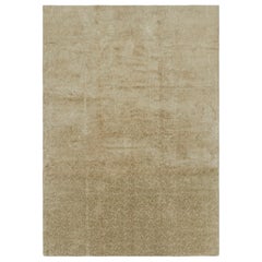 Rug & Kilim’s Spanish Style Rug in Gold with Floral Patterns “Cordoba”