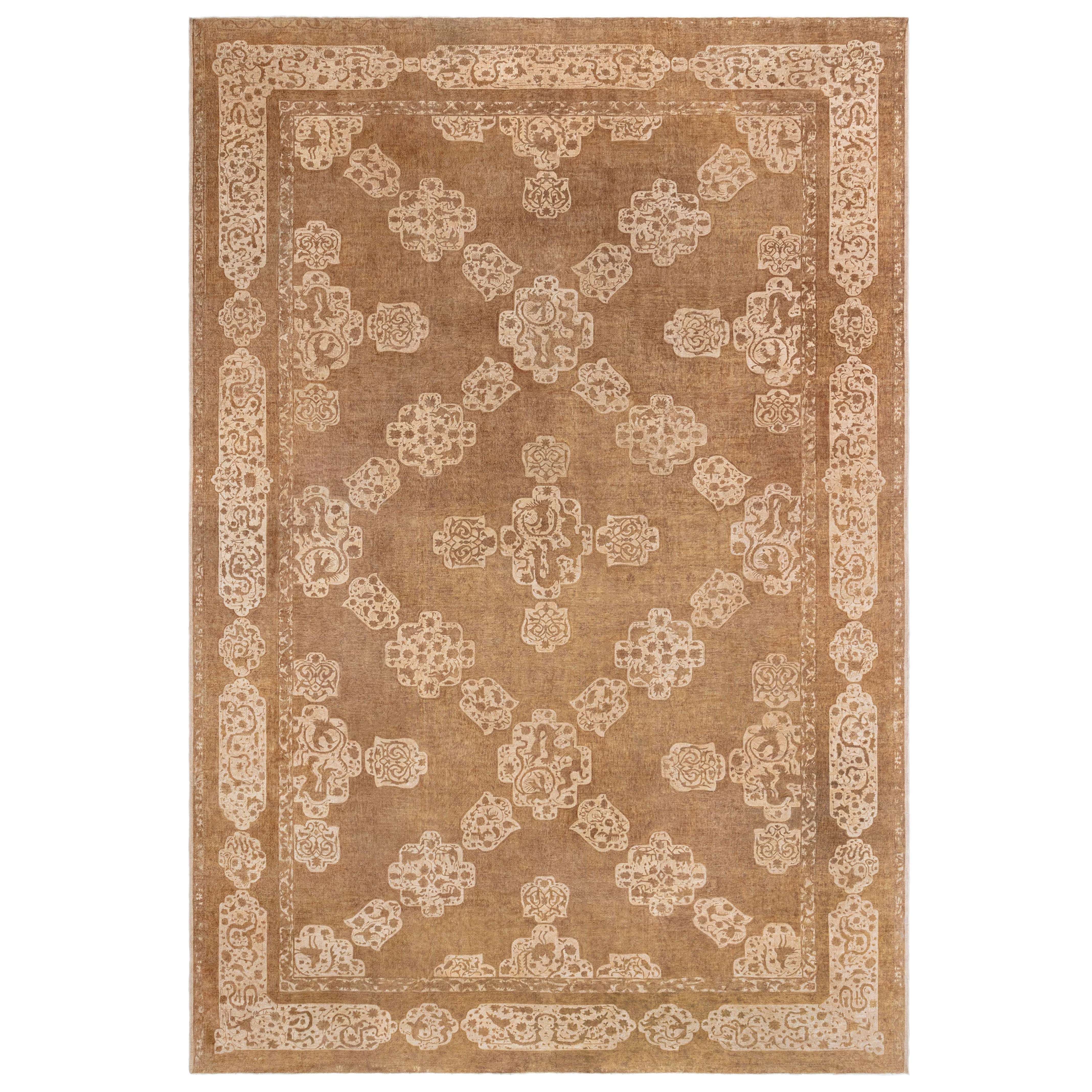 Doris Leslie Blau Antique Indian Amritsar Handmade Wool Rug