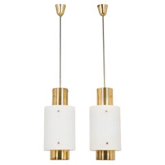 Pair of Large Size Paavo Tynell Pendant Lights by Taito Oy - 1950s