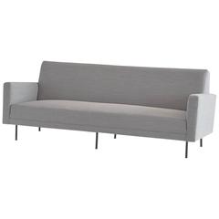 Rare Florence Knoll Sofa Produced by De Coene, Newly Upholstered in Kvadrat