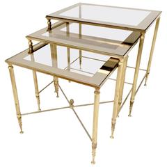 Italian Nesting Tables in Empire Style, 1950s