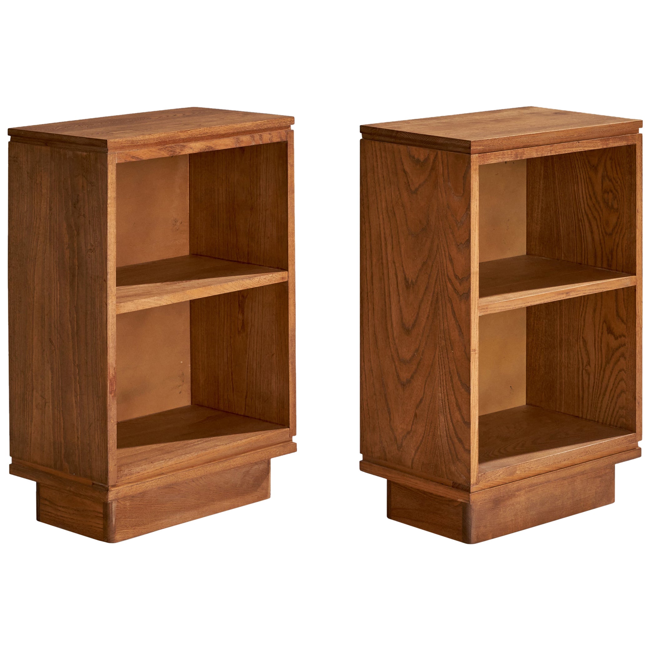 American Designer, Nightstands, Oak, USA, 1950s