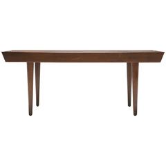 Small Wooden Slatted Bench, circa 1960