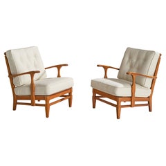 Göperts Möbler, Lounge chairs, Pine, Fabric, Sweden, 1940s