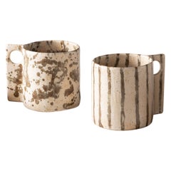 Juego de 2 tazas con agujero esmaltado by Studionudo