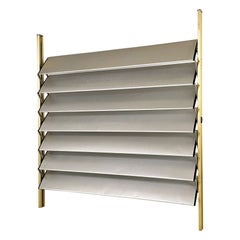 French industrial brise-soleil aluminium panel by Jean Prouvè, 1956