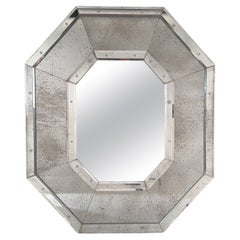 Tall 'Octogone' Beveled Mirror by Design Frères