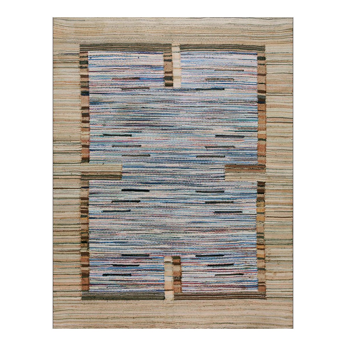 1930er American Rag Teppich 6' 4" x 8' 2"