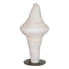 Abstract ceramic and metal sculpture