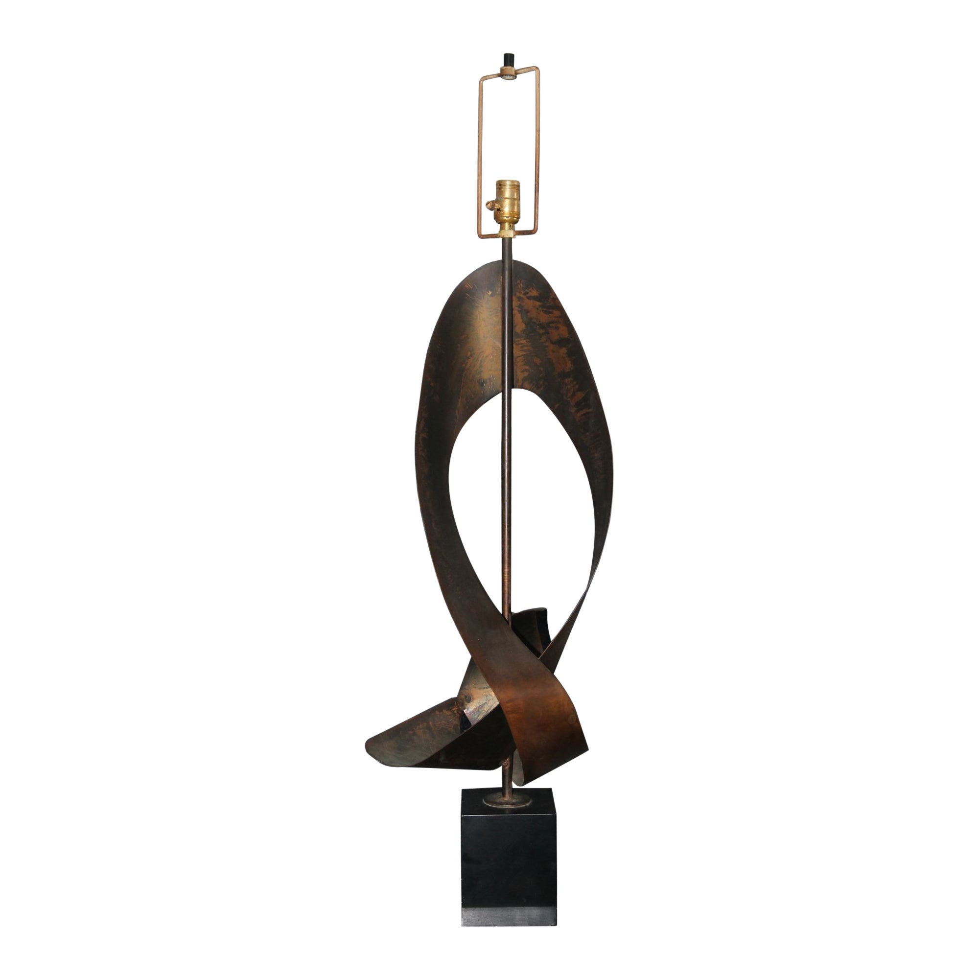 Brutalist Style Lamp by Richard Barr for the Laurel Lamp Co.