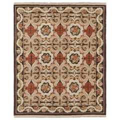Alfombra de estilo Besarabia de Rug & Kilim en marrón con motivos florales y medallones