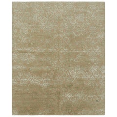 Tappeto Rug & Kilim in stile europeo in beige-marrone con motivi arabescati in verde