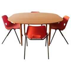 1960s Mid-Century dining set by Schreiber Furniture and AB tubular Products