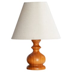 Créateur suédois, lampe de bureau, pin, Suède, années 1970